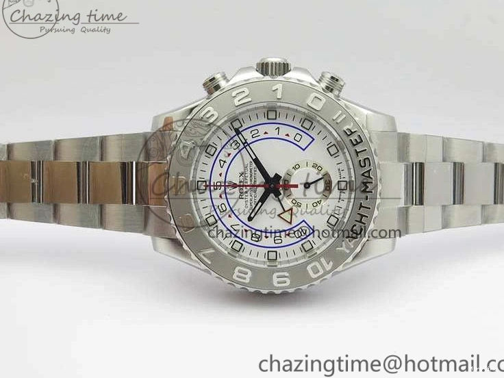 MiroTime 1218 Breathable YachtMaster II 116689 SS JF 1:1 Best Edition White Dial Blue On SS Bracelet A 3578